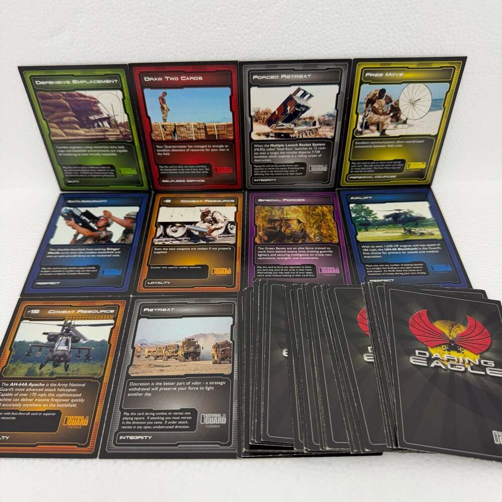 Army National Guard 2003 Mission Command Strategic Card Game Lot